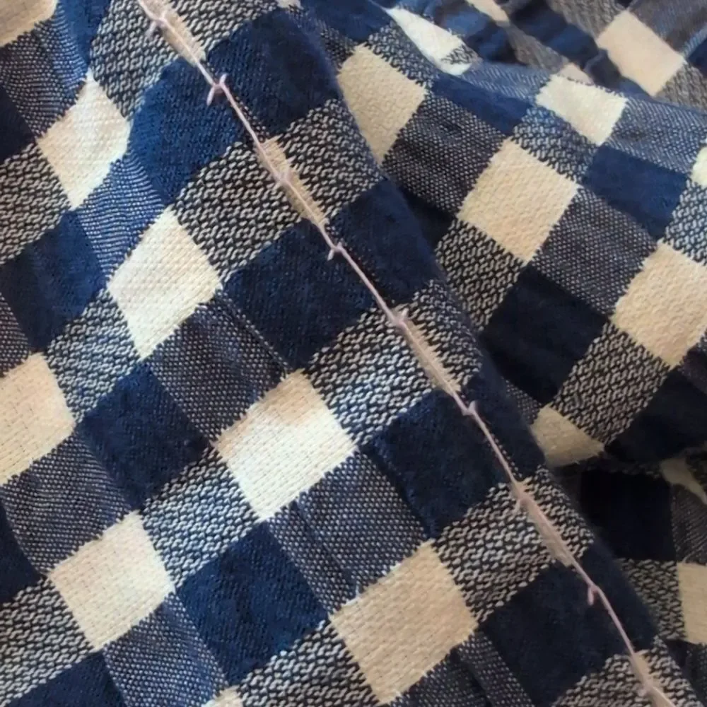 Vintage 60s 70s MCM Women's Blue White Checkered‎ 2 Piece Jacket & Dress